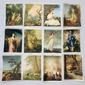 Vintage Silk Art Prints Portraits Scenery People Screenprinted Artworks Italy - Picture 1 of 8