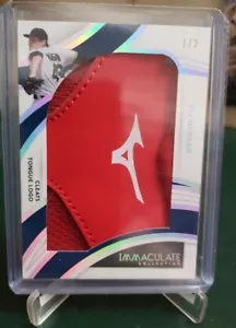 2022 Panini Immaculate Eli Morgan Cleveland Guardians SSP Mizuno Cleat Relic#1/2 - Picture 1 of 5