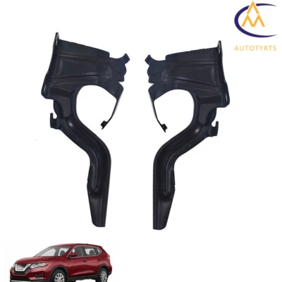 Juego de pares de bisagras de capó derecha e izquierda para Nissan Rogue 2014-2017 2018 2019 negro Foto 1 de 4