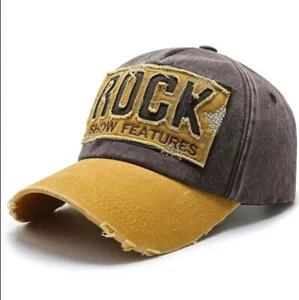 ROCK SHOW FEATURES Cotton Distressed Baseball Caps Adjustable Trucker Dad Hats - Picture 1 of 1
