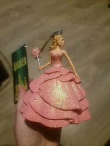 NEW IN HAND BIG 5" WICKED FILM GLINDA GLITTER BUBBLE DRESS ORNAMENT GRANDE - Picture 1 of 2