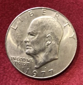 One Dollar US Münze, 1977, Eisenhower - Bild 1 von 3