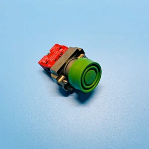 Interruptor contacto Telemecanique ZB2-BE1016 con pulsador momentáneo verde - Imagen 1 de 5