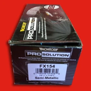 NEW FX154 Disc Brake Pad Set Semi-Metallic RWD Front Rear Monroe ProSolution  - Picture 1 of 1