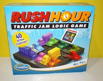 2010 Thinkfun RUSH HOUR Traffic Jam Logic Game PUZZLE 40 New Challenges MENSA - Image 1 of 2