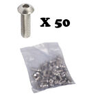 50Pcs M8x1.25 Button Head Socket Cap Screw 16mm Stainless Steel 18-8