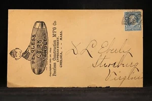 Massachusetts: Chelsea 1895 Peerless Cork Handle Riding Jockey Advertising Cover - Picture 1 of 2