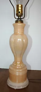 VTG Aladdin Alacite Glass Peach Lusterware Lamp 1930s - Picture 1 of 11