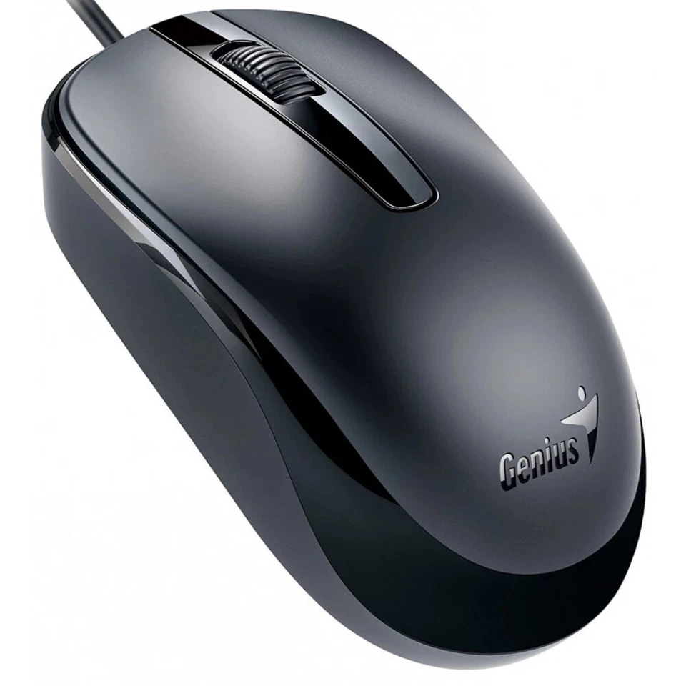 Genius Classic Wired Optical Mouse, Black - Image 1 of 4