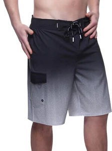 Rokka&Rolla Men's Stretch Swim Trunks Board Shorts Quick Dry Beach Swimwear W33 - Picture 1 of 10