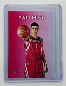 Yao Ming Limited Edition Artist Signed Houston Rockets Trading Card 2/10 - Picture 1 of 2