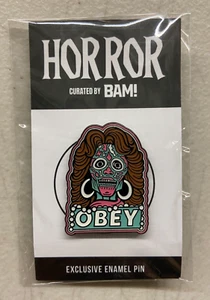 They Live Female Alien Ghoul Obey Emaille Pin Bam Horror Box Exclusive - Common - Bild 1 von 4