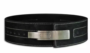 Weight Lifting Lever Buckle Gym 10MM Powerlifting Back Support Inzer Style Belt - Picture 1 of 2