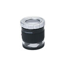 30X Magnifier 3 Led 3 Uv Light Optical Glass Lens Jewelry Loupe Reading Writing