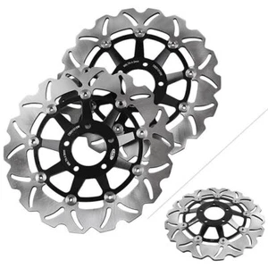 2x Brake Disc Rotors Fit SUZUKI GSF BANDIT 250 400 GS 400 GSX 1200 GS E /F 500 - Picture 1 of 11