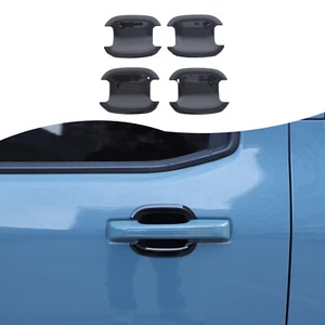 Manija de puerta exterior negra brillante cubierta tapicería para Ford Maverick 2022+ EE. UU. - Imagen 1 de 23