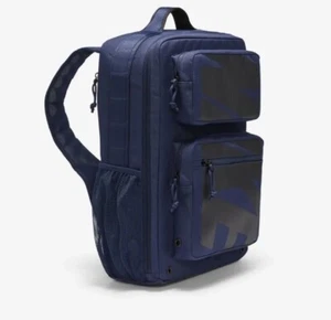 Mochila de entrenamiento gráfico de velocidad de bolsillo Nike azul negra CZ1247-410 - Imagen 1 de 9