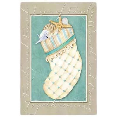 Medias casa árbol de Navidad playa bandera 13S2628FB Foto 1 de 2