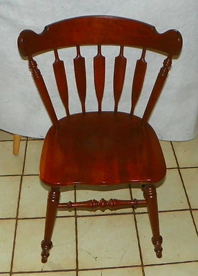 Silla de escritorio/silla auxiliar de cereza maciza de Tell City (RP-SC35) Foto 1 de 4