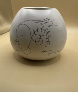 Tipton Hurst Aphrodite Sketch Bowl Planter -Table Vase Home decor - Picture 1 of 7