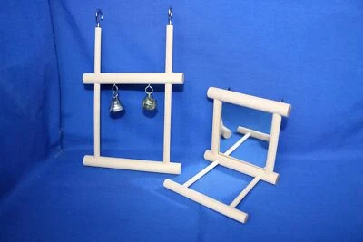 NOBBY Schaukel und Spiegel im Set für Sittiche und Exoten auch mit Sitzplatz