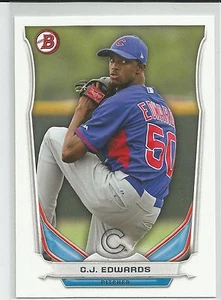 C.J. Edwards Chicago Cubs 2014 Bowman Draft Top Prospect - Imagen 1 de 2