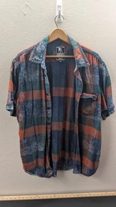 PRPS Goods & Company Mens shirt Size XL Plaid Button up Short Sleeve 1 Pocket - Picture 1 of 13