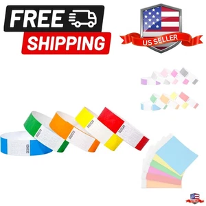 500 Stück Papierarmbänder für Veranstaltungen Reißfeste Armbänder Wasserdicht Pap... - Bild 1 von 8