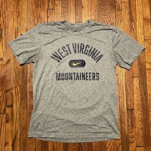 Nike West Virginia Mountaineers T Shirt Size Medium Gray - Picture 1 of 8