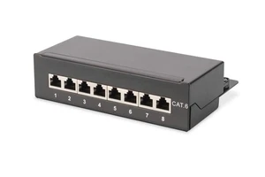 DIGITUS Desktop Patch Panel 8-Port/Cat.6 / Shielded/Cable Installation via LSA T - Afbeelding 1 van 7