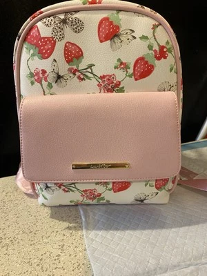 Mochila pequeña LUV BETSEY JOHNSON bolso de mano mariposa fresa nueva con etiquetas Foto 1 de 3