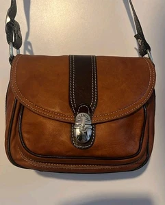 Vintage Valentina Damen Schultertasche Leder "Top" - Bild 1 von 7