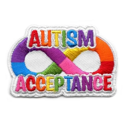 Autism Acceptance Patch Neurodiversity Embroidered Iron On - Image 1 of 2