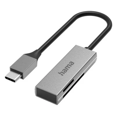 Hama External Usb 3.0 Type-C Card Reader Sd/Microsd Aluminium Usb Powered - Image 1 of 2