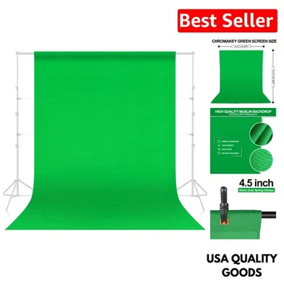Telón de fondo de pantalla verde ligero 10 x 20 pies - Perfecto para transmisión y películas Foto 1 de 4