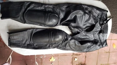 Motorrad Lederhose Herren Gr 58 Schwarz - Bild 1 von 4