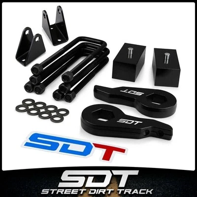 Kit elevador nivelador trasero delantero 1" de 3" Chevrolet GMC K2500 K3500 1988-2013 2x4 4x4 Foto 1 de 4