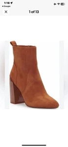 Vince Camuto Enverna Bootie mit Absatz Größe 5,5 braun NEU Stiefel Freizeit Wildleder modern - Bild 1 von 11