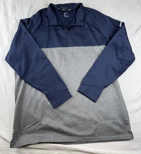 Pullover Nike Golf Therma-Fit 1/4 Cremallera Azul/Gris Bloque de Color Para Hombres Talla XXL - Imagen 1 de 12