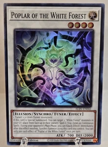 Yugioh Poplar Of The White Forest ALIN-EN041 Super Rare Foil  - NM - Picture 1 of 2