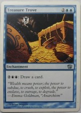 MAGIC THE GATHERING MTG 2003 8th EDITION TREASURE TROVE ENCHANTMENT ENGLISH CARD