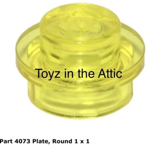 Lego 1x 4073 Trans-Yellow Plate, Round 1 x 1 Robot Command Center 6951 - Picture 1 of 1