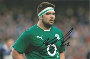 IRELAND & ULSTER RUGBY UNION: MARTY MOORE SIGNED 6x4 ACTION PHOTO+COA - Picture 1 of 1