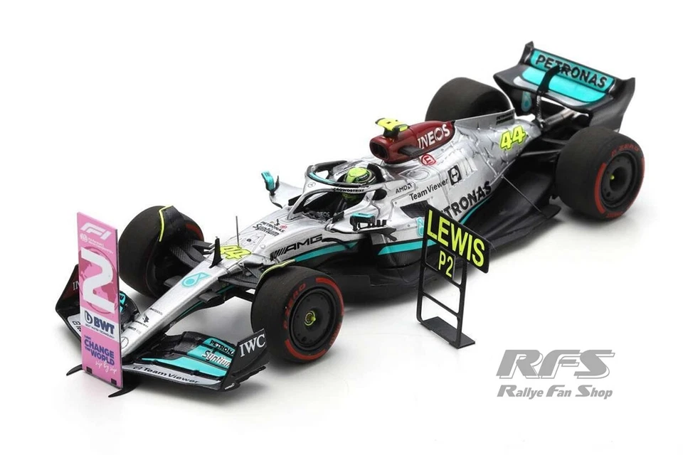 Lewis Hamilton Mercedes AMG F1 W13 Formel 1 Brazilian GP 2022 1:43 Spark 8556 - Bild 1 von 1
