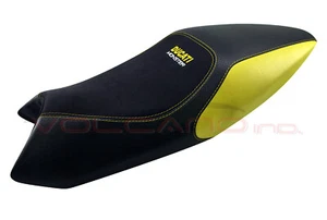 DUCATI Monster 696/796/1100 2008-2014 Volcano Design Seat Cover Yellow Anti slip - Picture 1 of 2