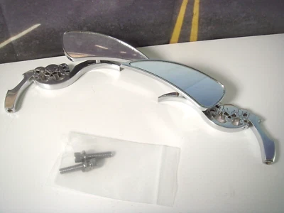 Juego de espejos retrovisores Harley Tear Drop 3 calaveras estilo montaje 1965 arriba V-Twin 34-0759 X7 Foto 1 de 4