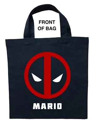 Deadpool Trick or Treat Bag, Personalized Deadpool Halloween Bag, Deadpool Bag - Image 1 of 2