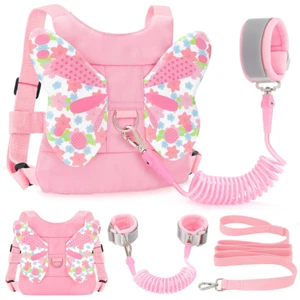 Arnés de seguridad anti-perdida con correa para niños pequeños, correa para caminar rosa G - Imagen 1 de 12