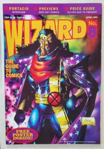 Wizard Comics Price Guide #8 Bishop cover by Whilce Portacio w/poster intact NM- - Picture 1 of 2