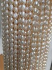 OV20 Zuchtperlen Strang Süßwasser Perle Schmuck Kette Halskette 7-8 mm barock nn
